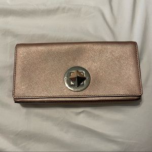 Kate Spade Rose Gold Clutch
